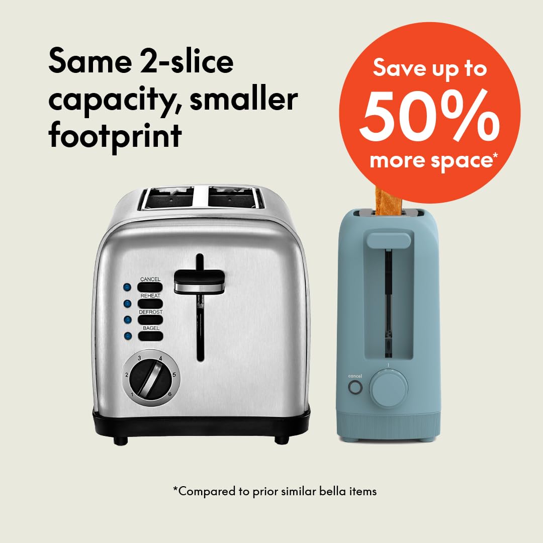 Bella 2 Slice Slim Toaster Kitchenware, 6 gallery image 2