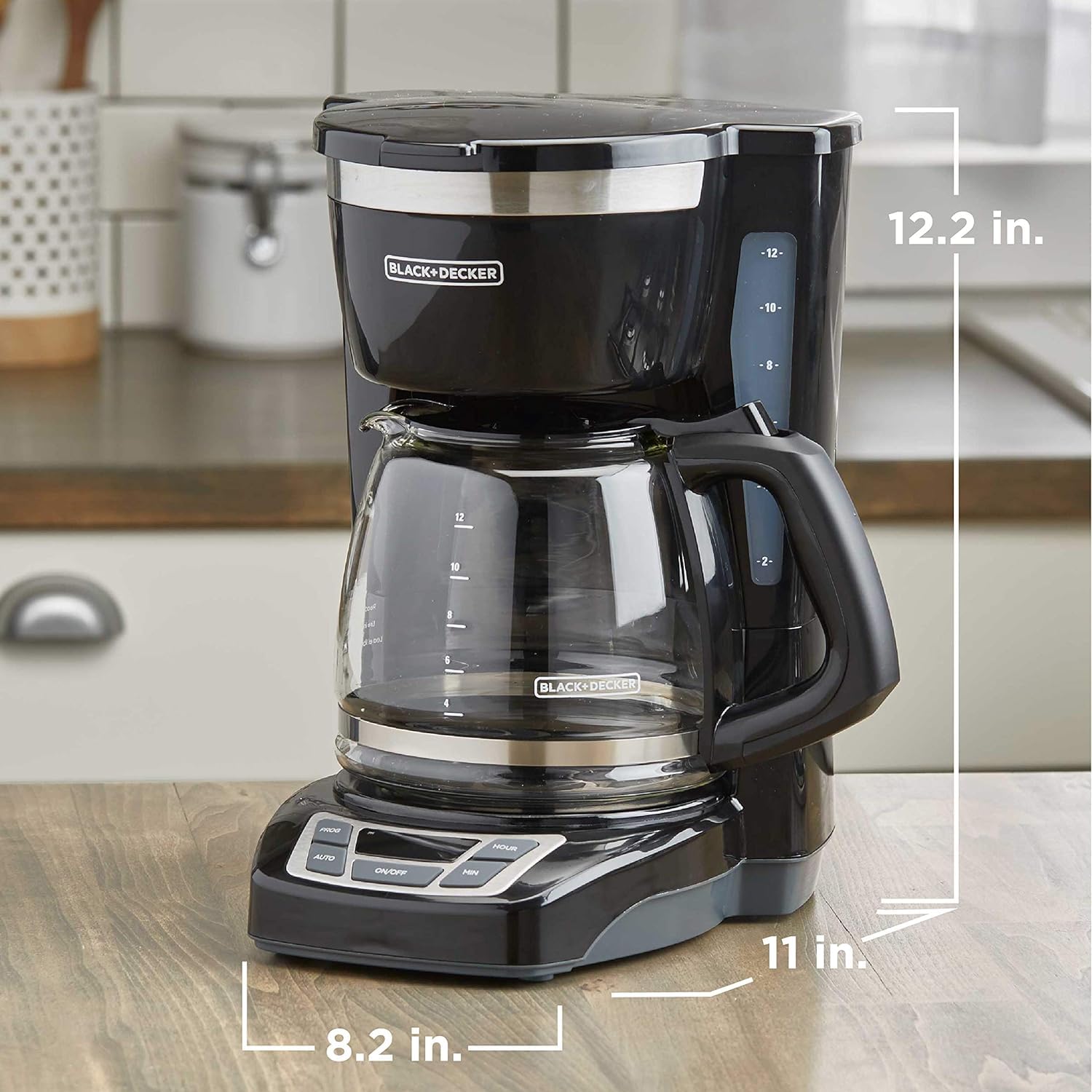 BLACK+DECKER 12-Cup Digital Coffee Maker Washable Basket gallery image 4