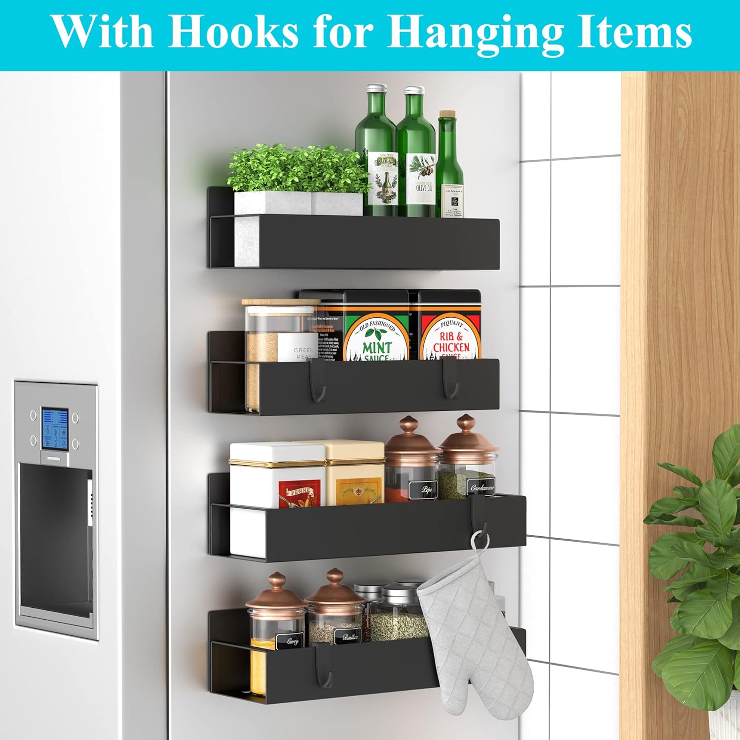 HuggieGems Magnetic Spice Rack Organizer gallery image 2