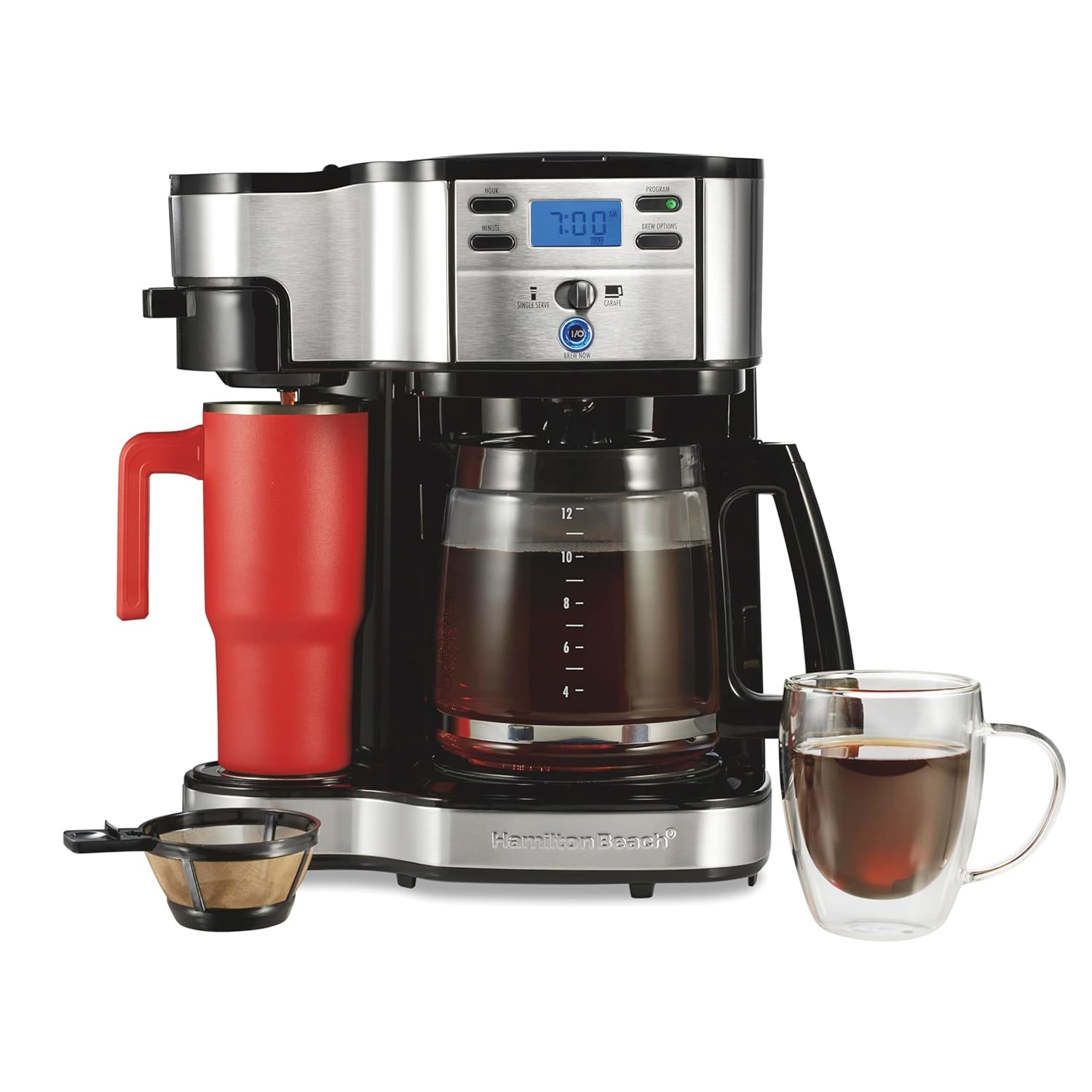 Hamilton Beach 2-Way Programmable Coffee Maker 12 Cup