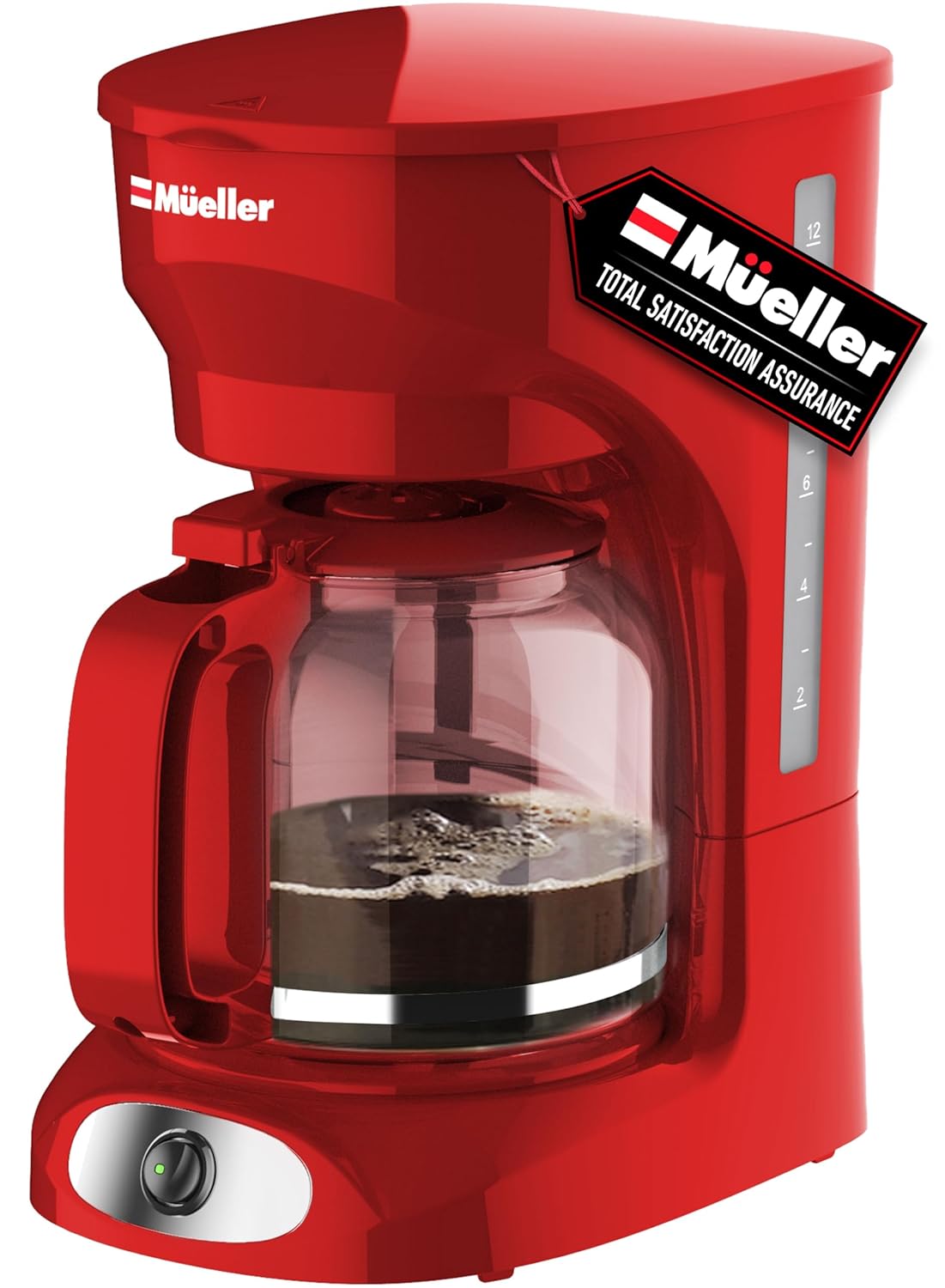 MUELLER HOME 12-Cup Red Coffee Maker Perfect